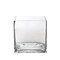 6 pcs 6-Inch tall Clear Glass Cube Vases Centerpieces